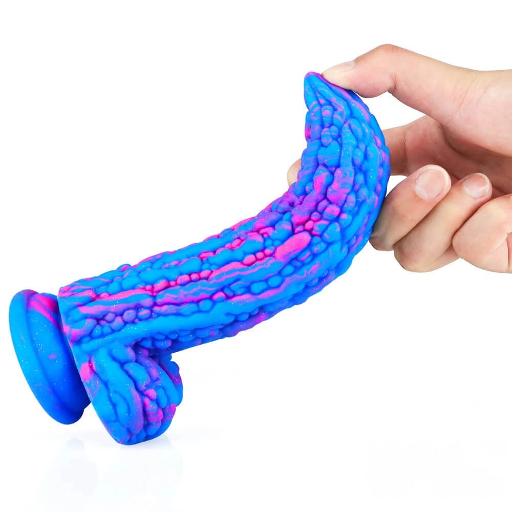 Multicolor liquid silicone dildo, photo 9