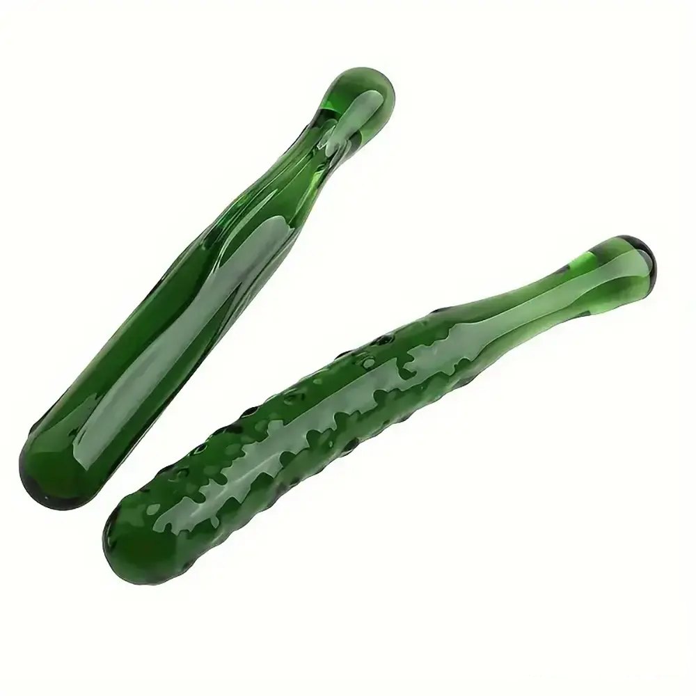 Colorful glass fruit and vegetable dildo set, photo 3