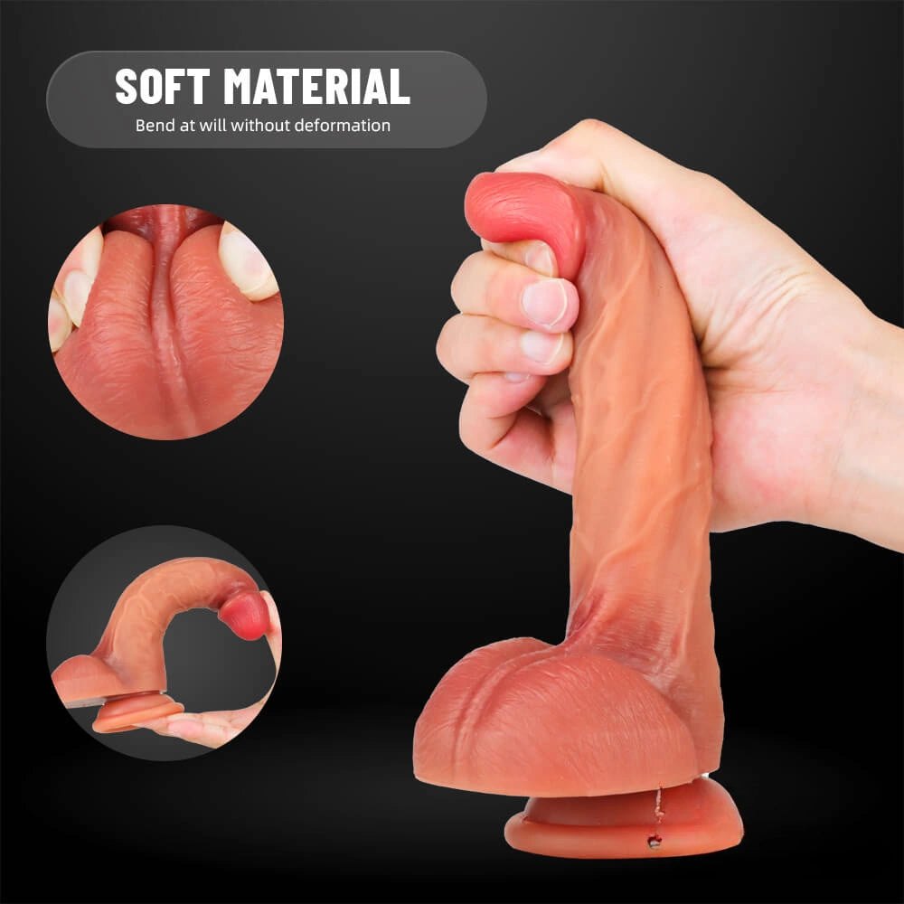 Flesh-tone g-spot realistic dildo, photo 10