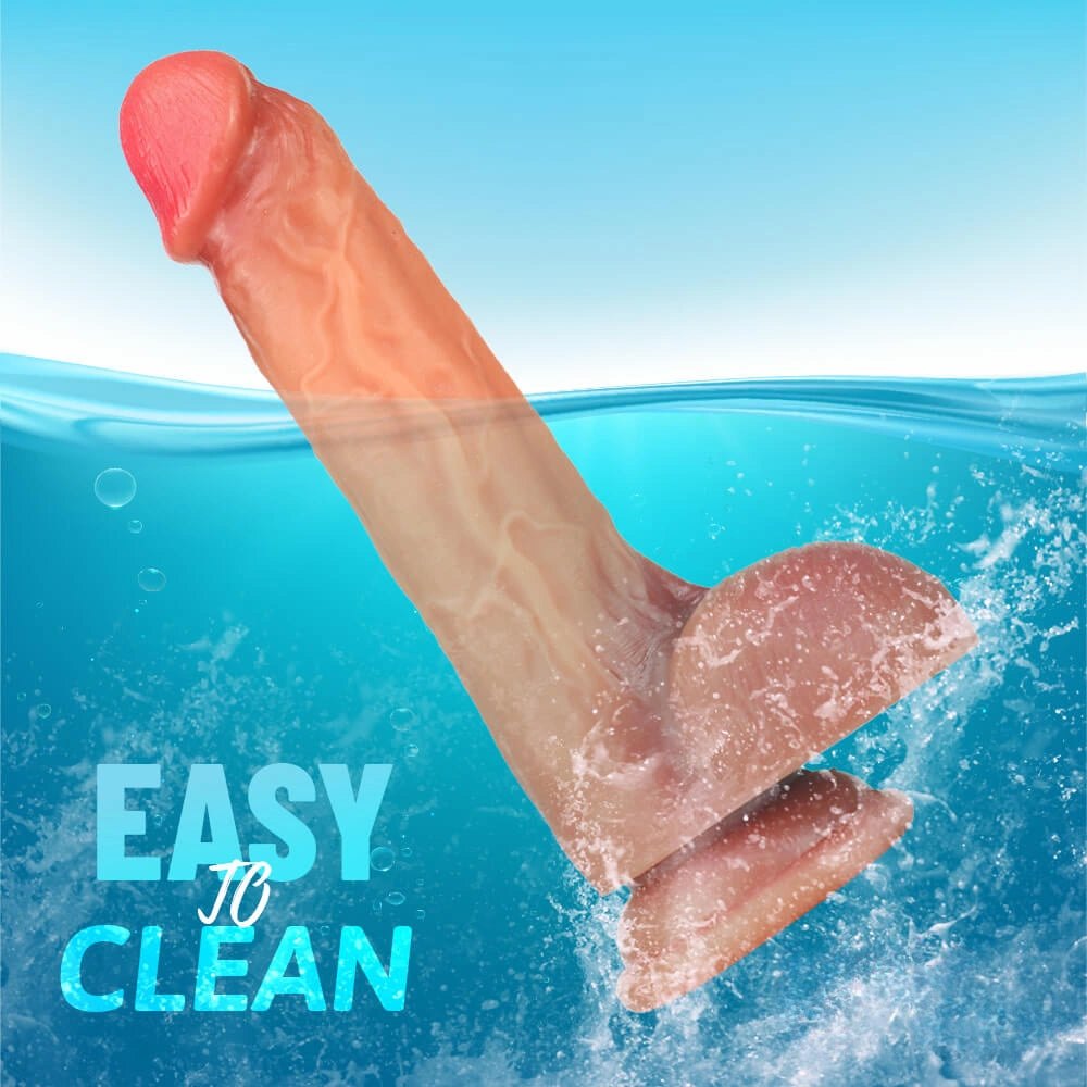 Flesh-tone g-spot realistic dildo, photo 11