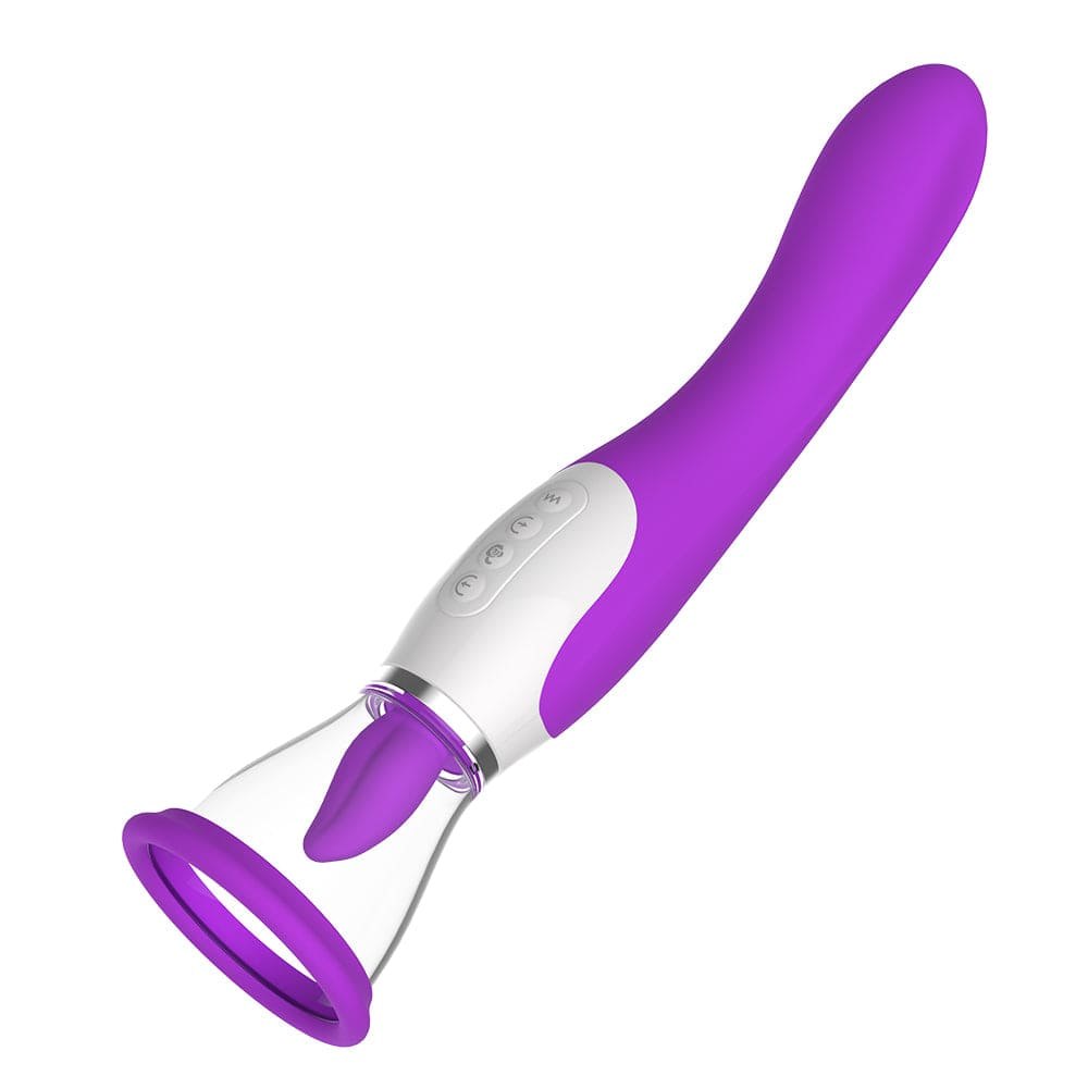 Silicone g-spot suction vibrator, photo 1