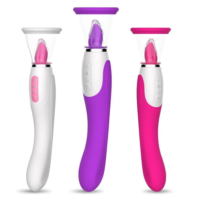 Silicone g-spot suction vibrator, photo 6