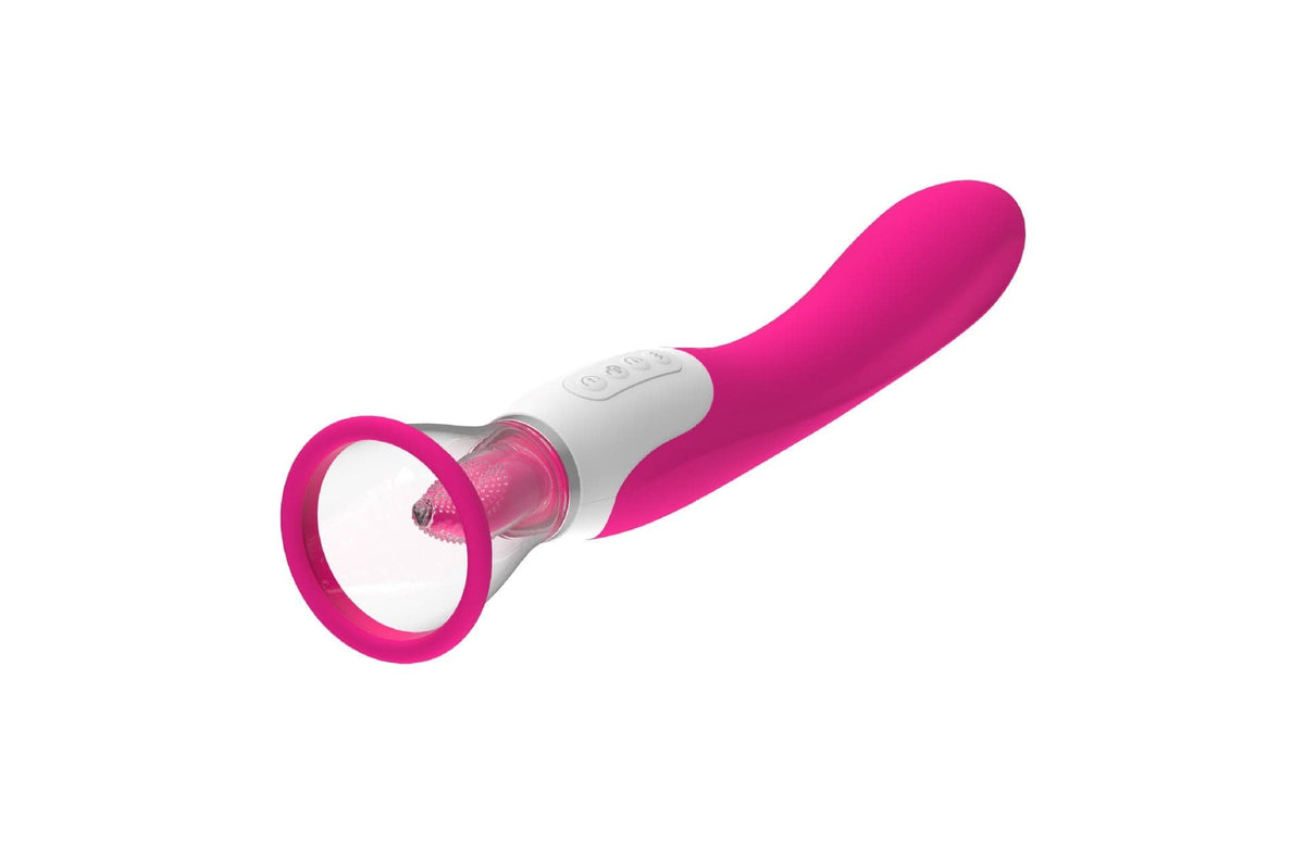 Silicone g-spot suction vibrator, photo 7