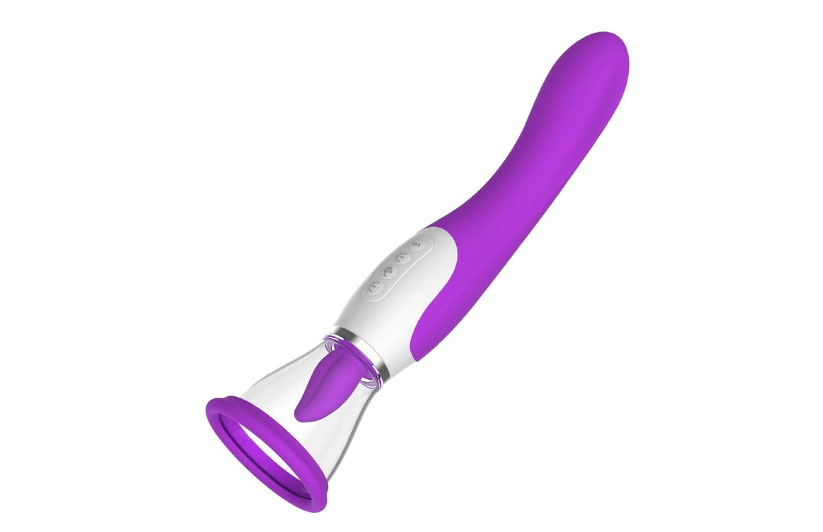 Silicone g-spot suction vibrator, photo 8
