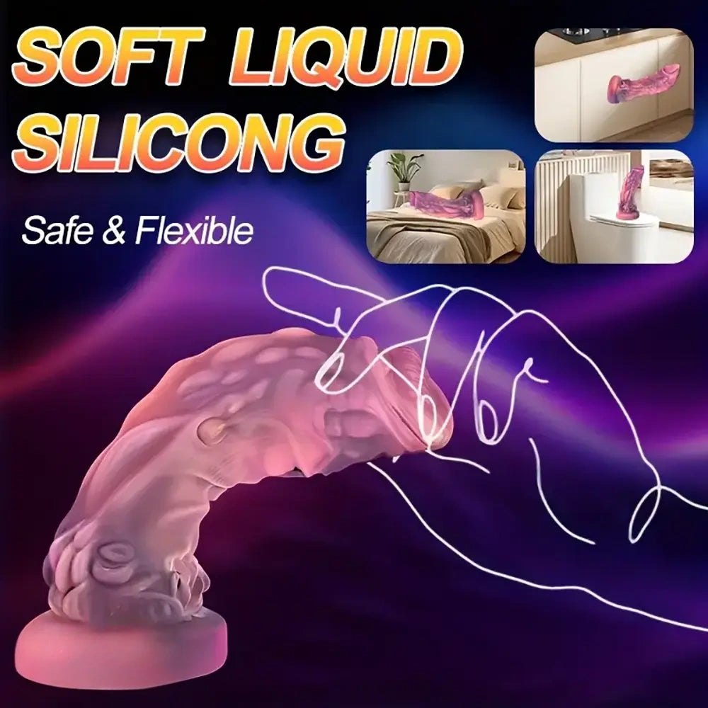 Ribbed g-spot vibrating dildo, photo 4