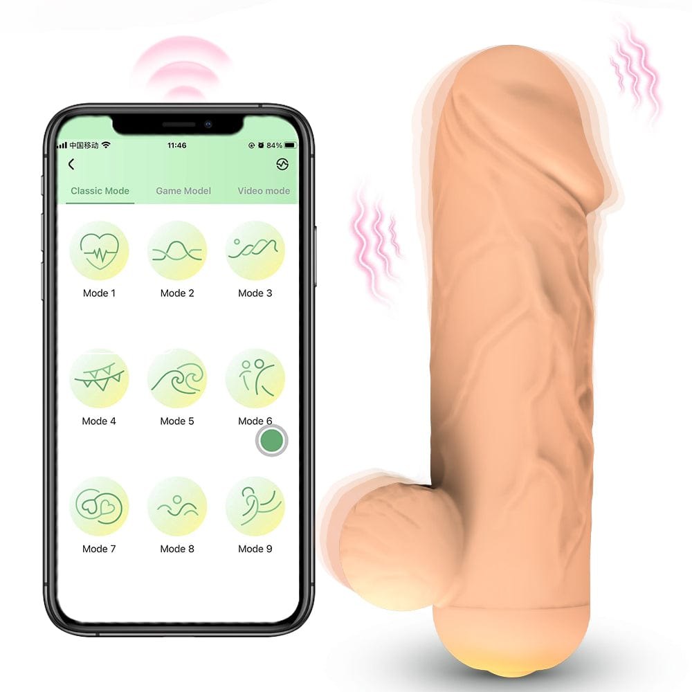 Flesh app-controlled g-spot vibrator