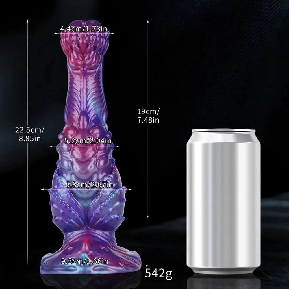 Purple pink galaxy dragon fantasy dildo, photo 7
