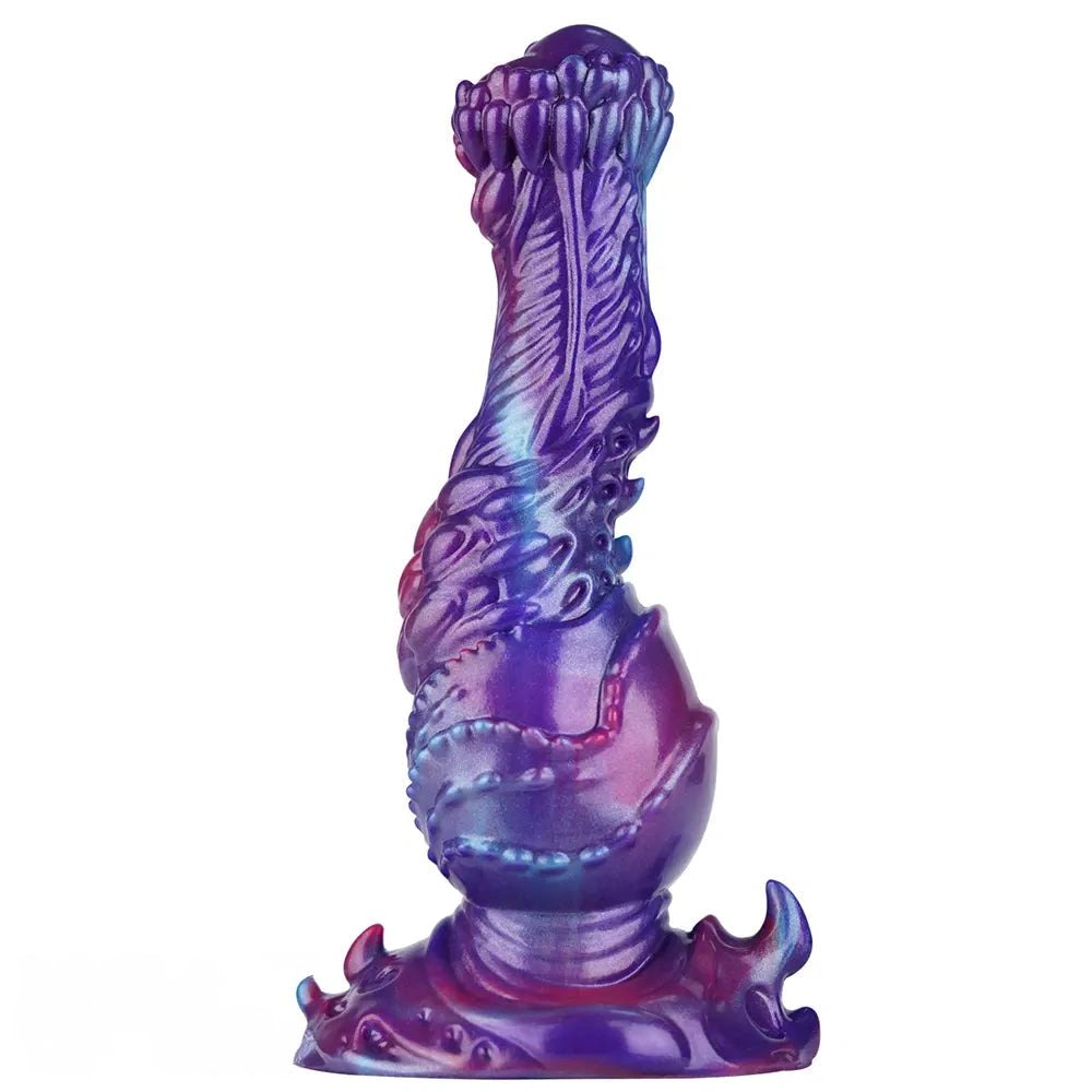Purple pink galaxy dragon fantasy dildo, photo 8