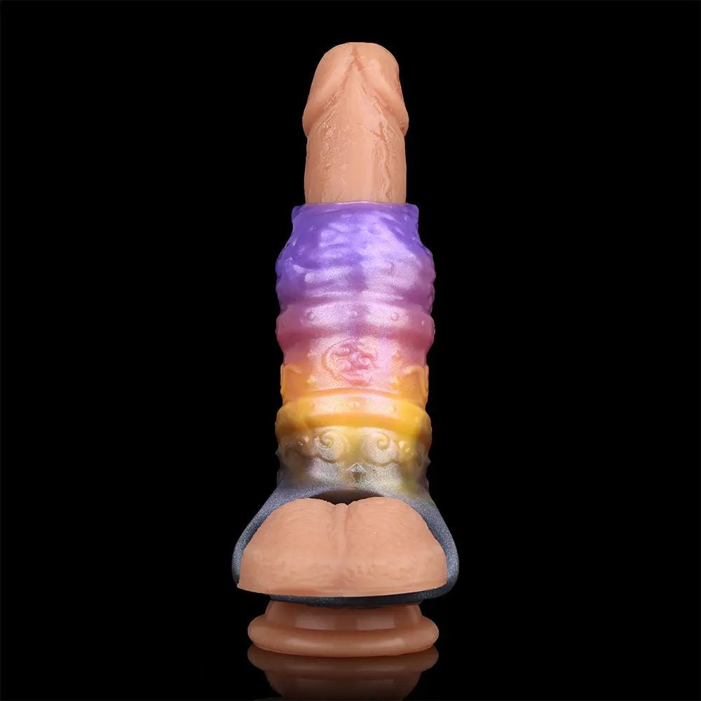 Galaxy color dragon scale fantasy dildo, photo 12