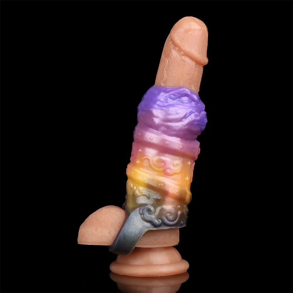 Galaxy color dragon scale fantasy dildo, photo 13