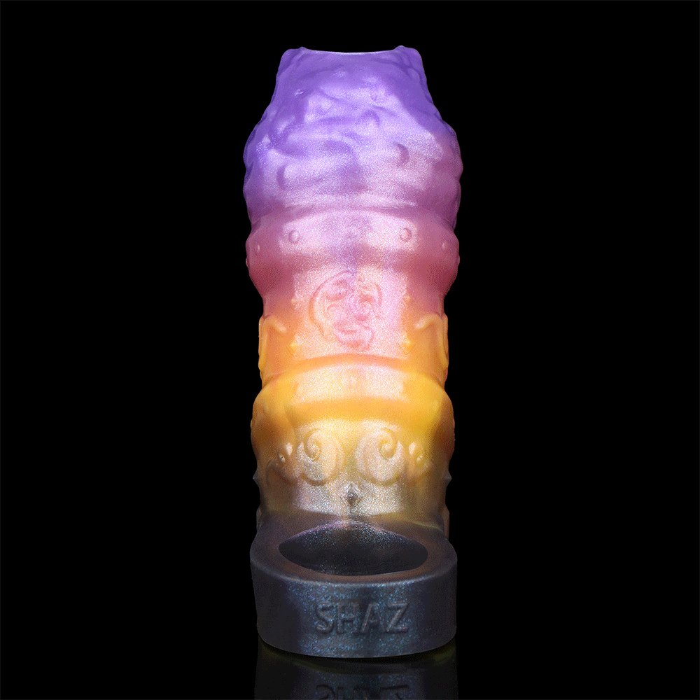 Galaxy color dragon scale fantasy dildo, photo 2