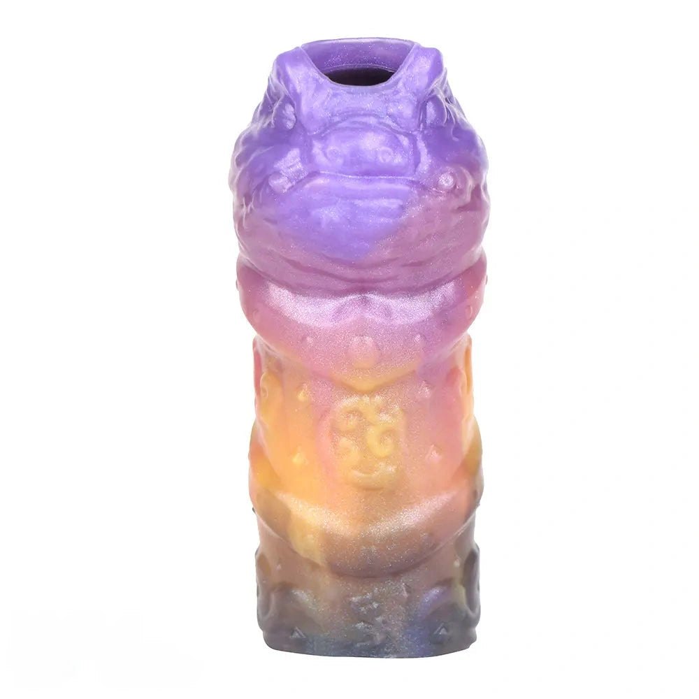 Galaxy color dragon scale fantasy dildo, photo 3
