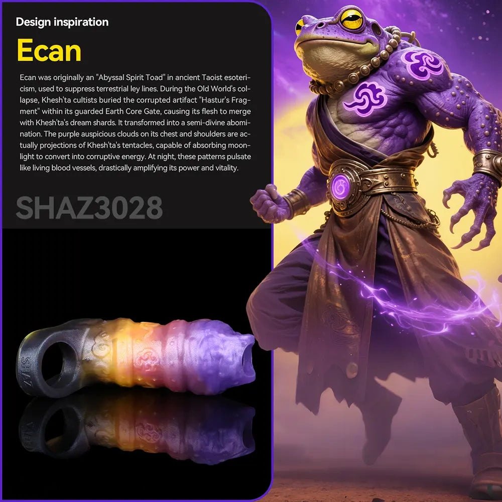Galaxy color dragon scale fantasy dildo, photo 6
