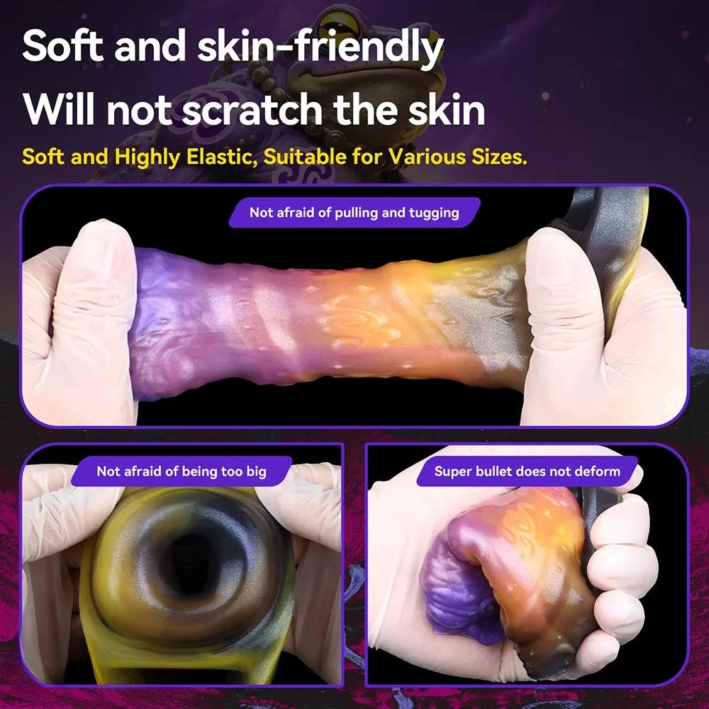 Galaxy color dragon scale fantasy dildo, photo 8