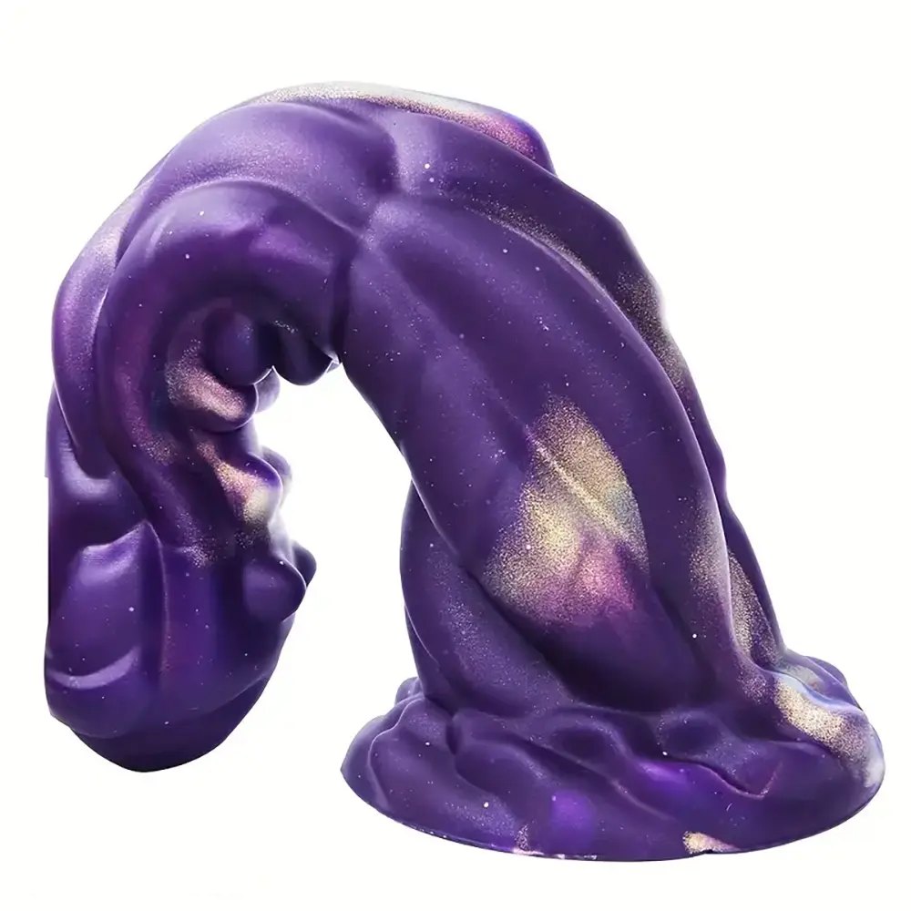 Purple blue galaxy fantasy monster dildo, photo 10