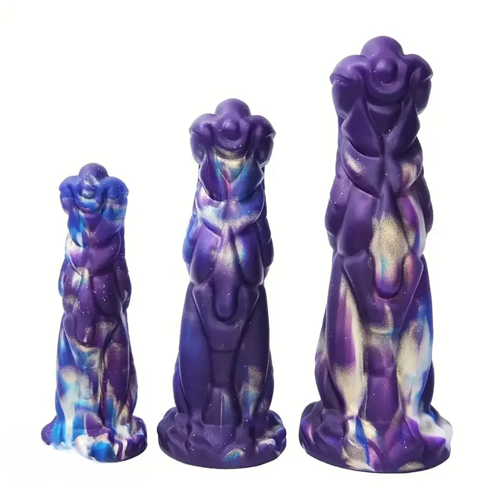Purple blue galaxy fantasy monster dildo, photo 2