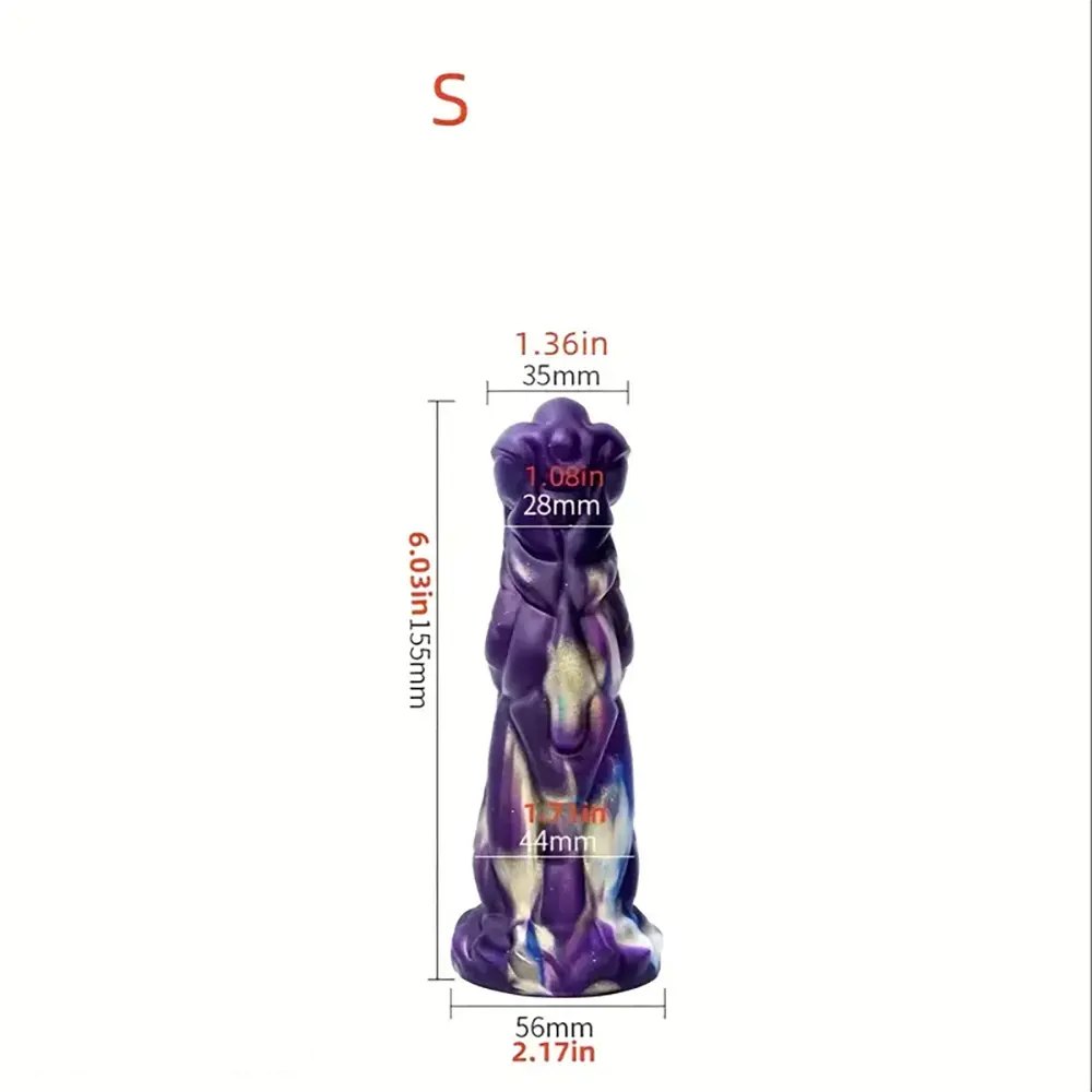 Purple blue galaxy fantasy monster dildo, photo 8