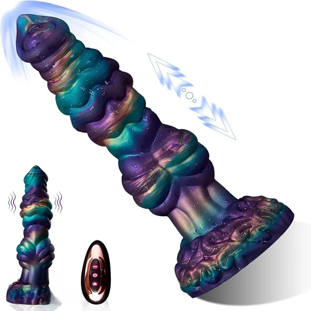 Galaxy swirl silicone dildo, photo 1