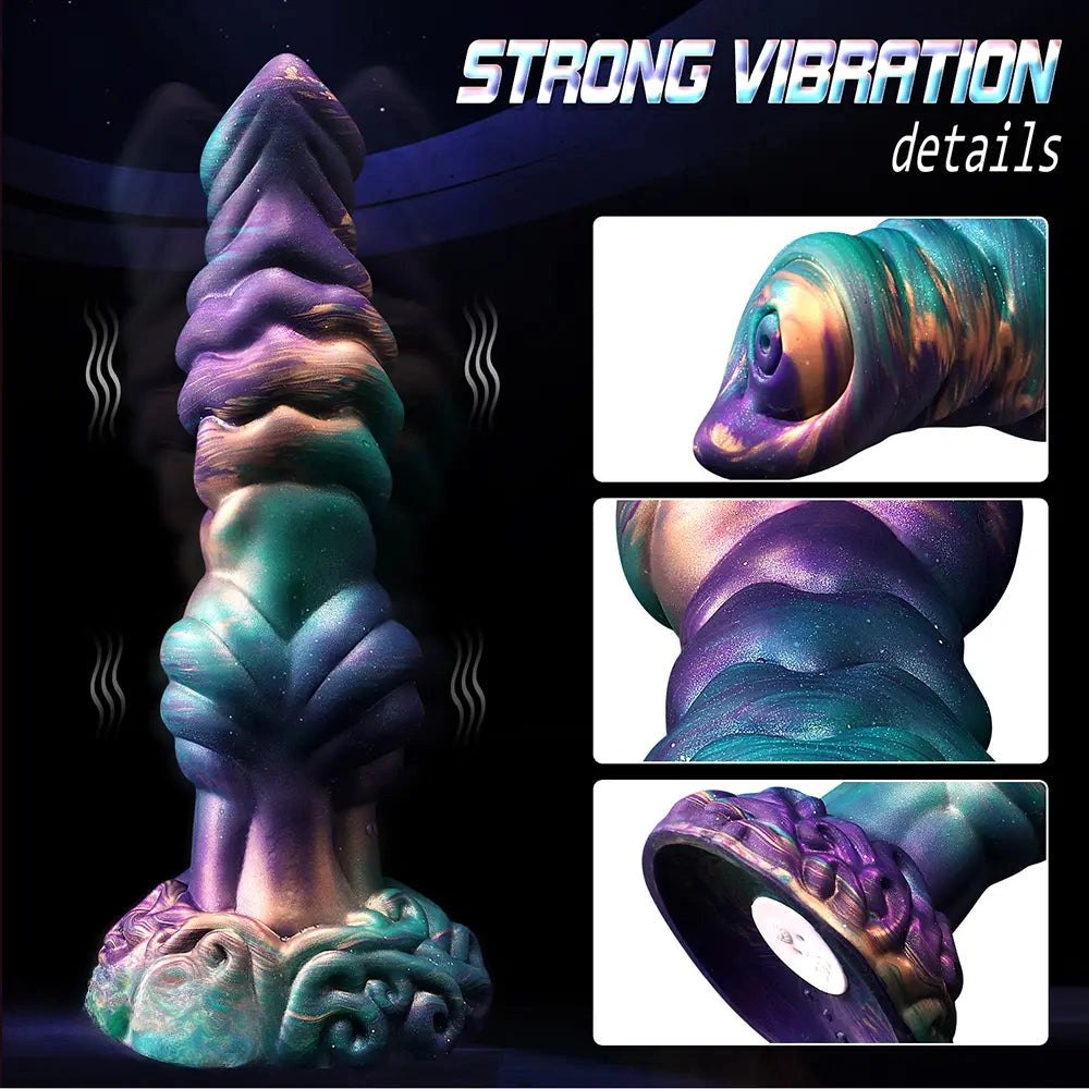 Galaxy swirl silicone dildo, photo 10