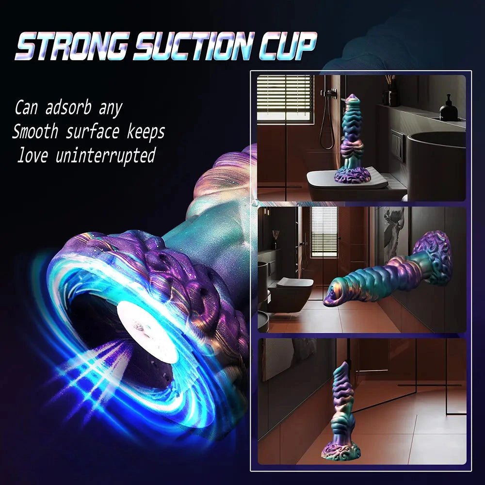 Galaxy swirl silicone dildo, photo 12