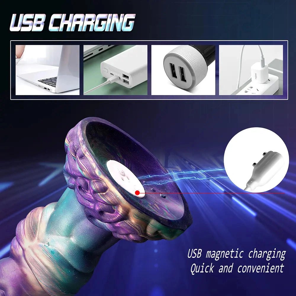 Galaxy swirl silicone dildo, photo 14