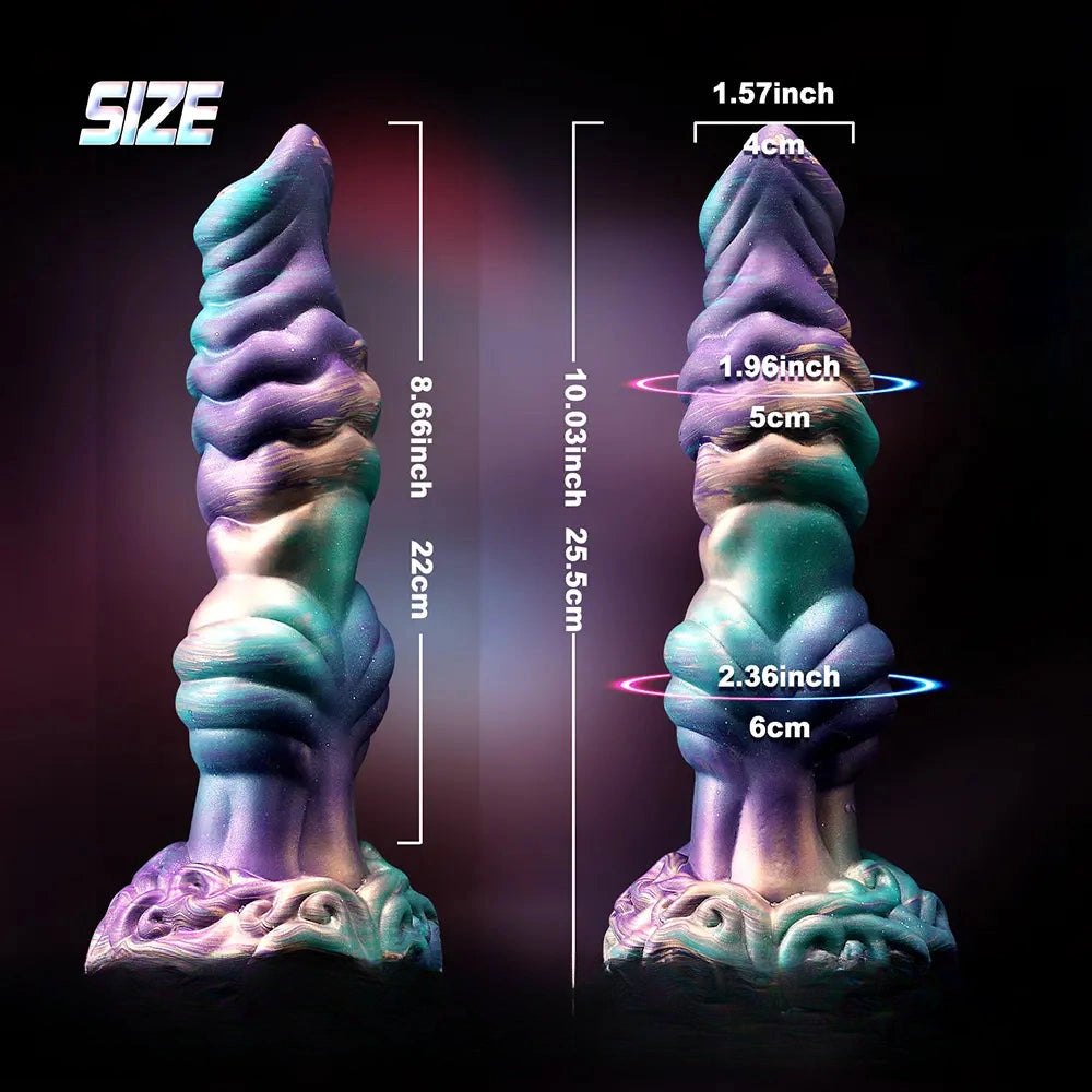 Galaxy swirl silicone dildo, photo 15