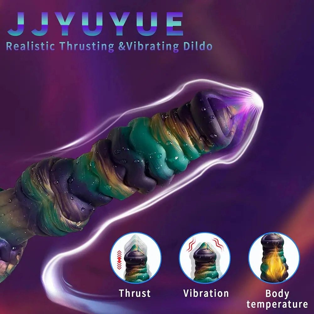 Galaxy swirl silicone dildo, photo 3