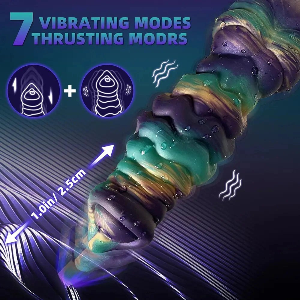 Galaxy swirl silicone dildo, photo 4