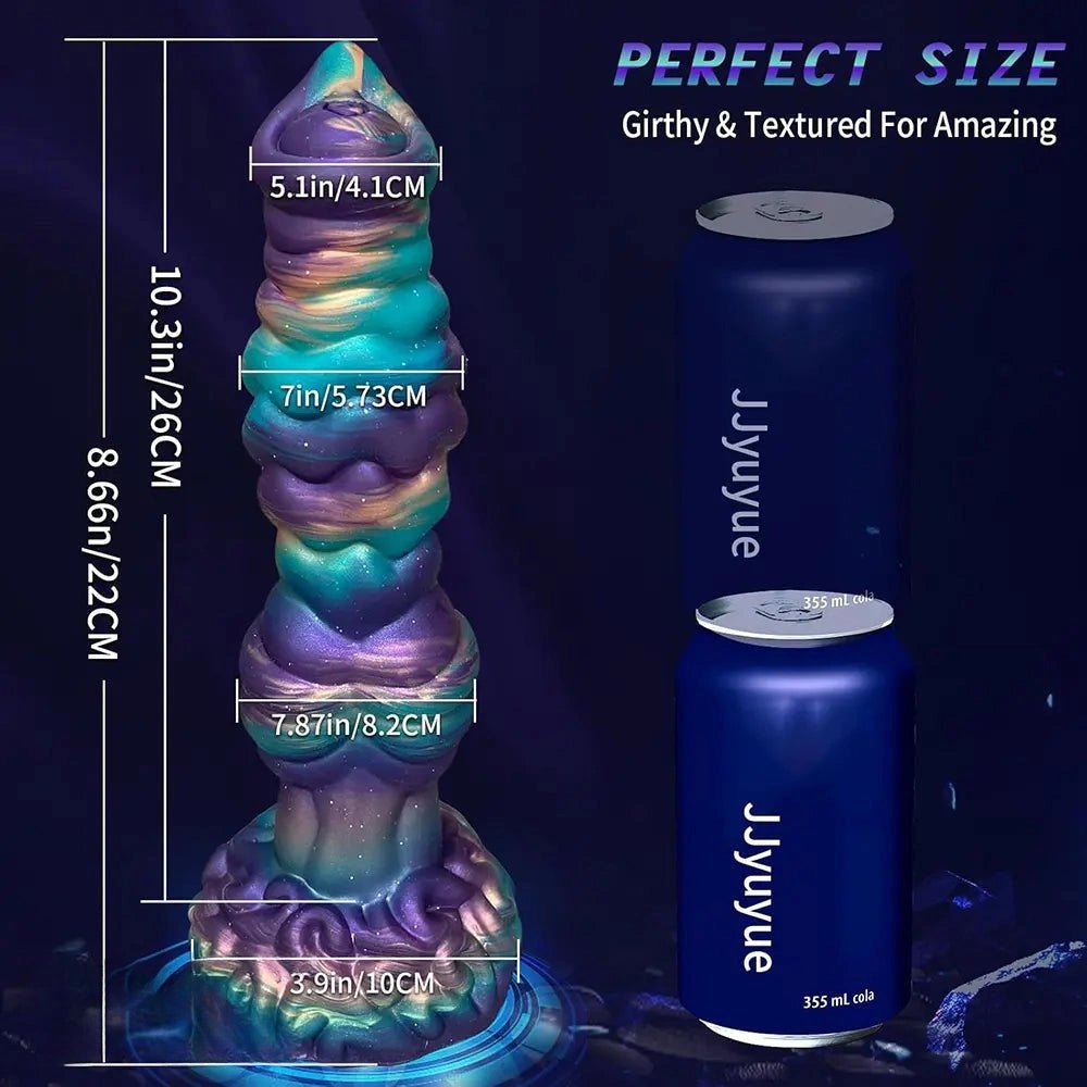 Galaxy swirl silicone dildo, photo 6