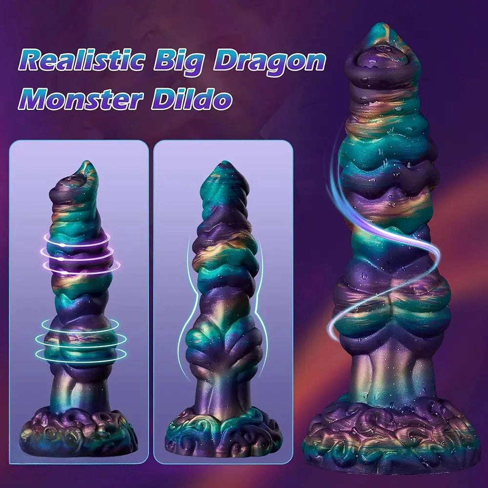 Galaxy swirl silicone dildo, photo 7