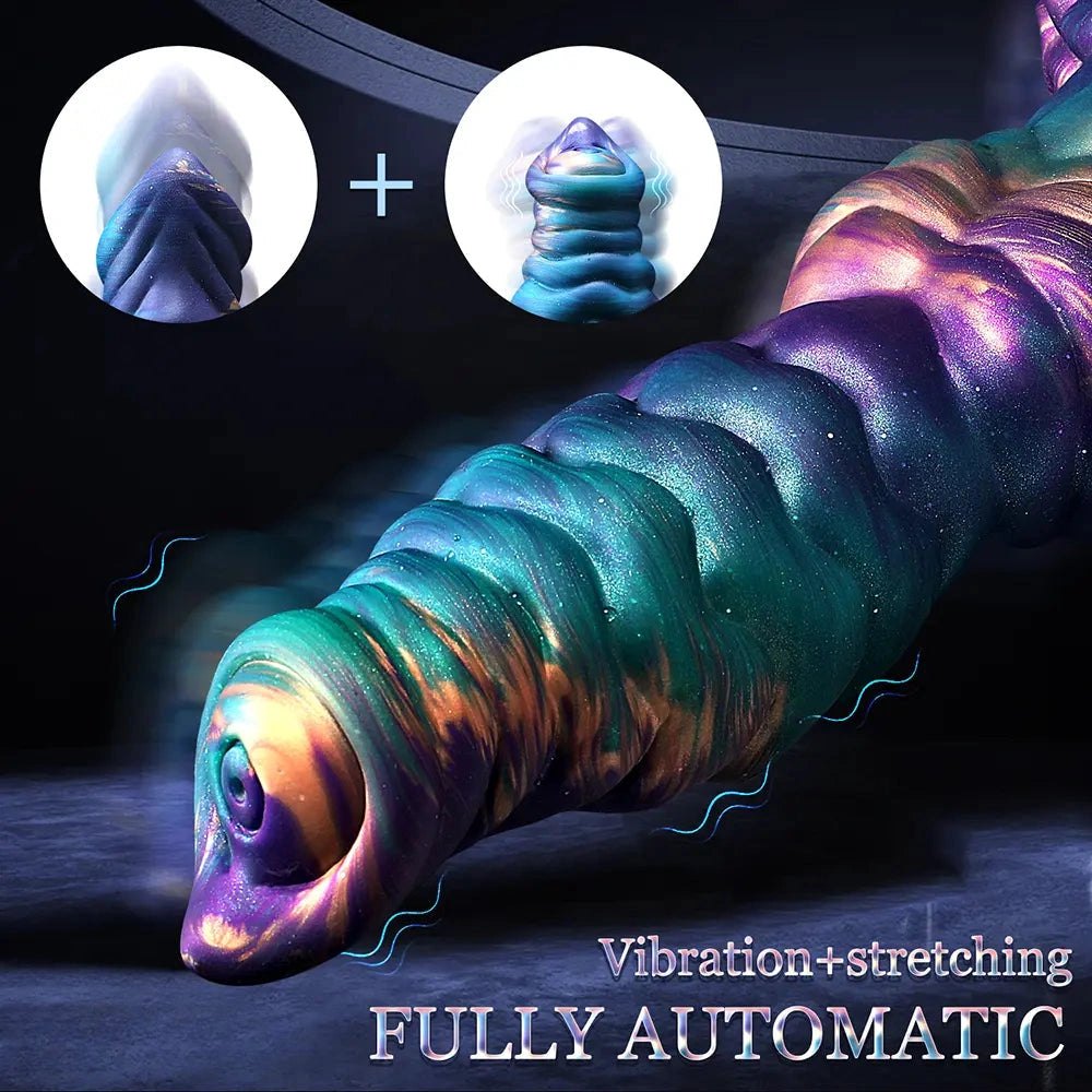 Galaxy swirl silicone dildo, photo 8
