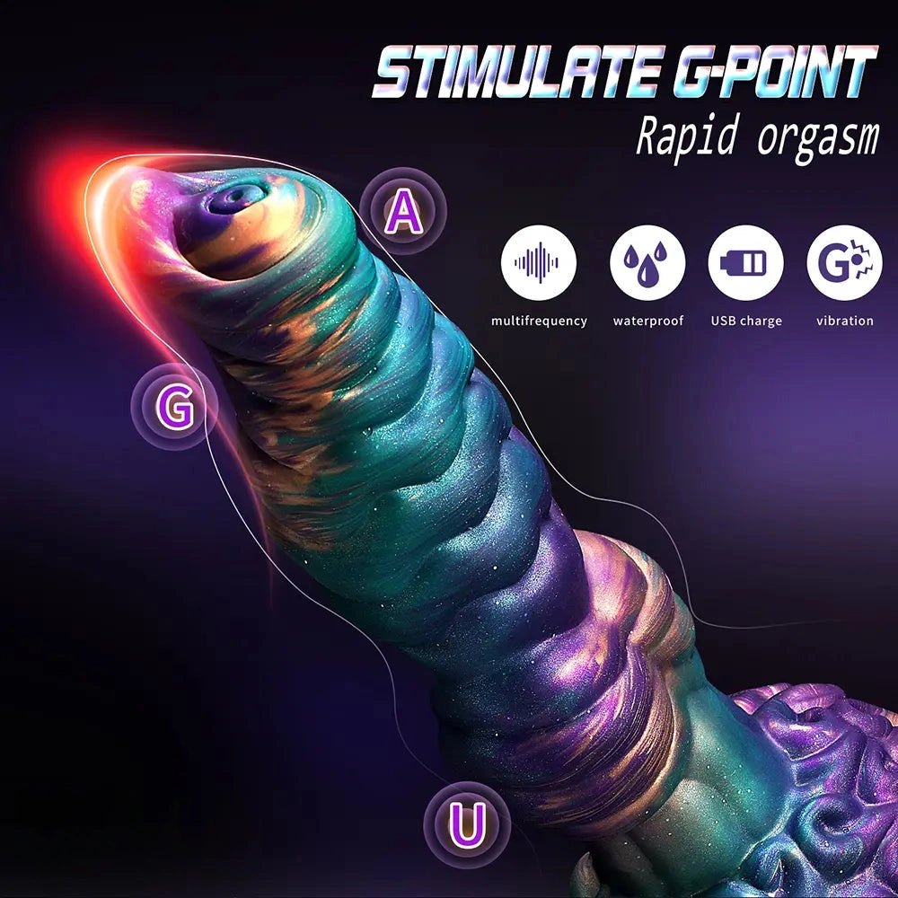 Galaxy swirl silicone dildo, photo 9