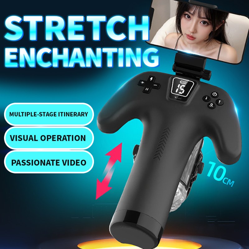 Black game controller shaped male stroker, photo 2