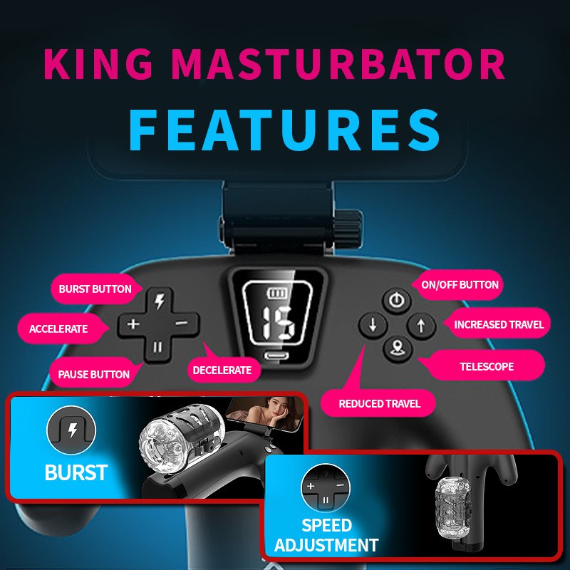 Black game controller shaped male stroker, photo 5