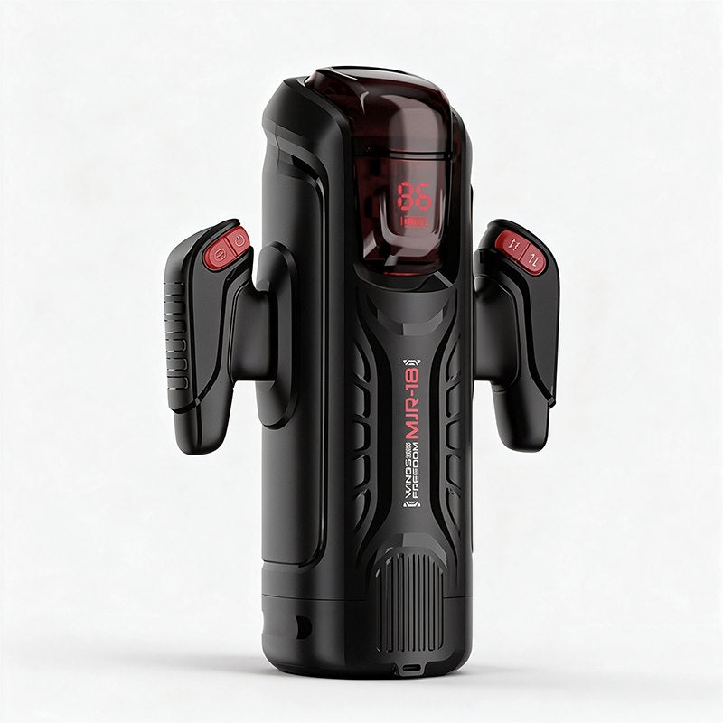 Black gaming handle telescopic masturbator, photo 1