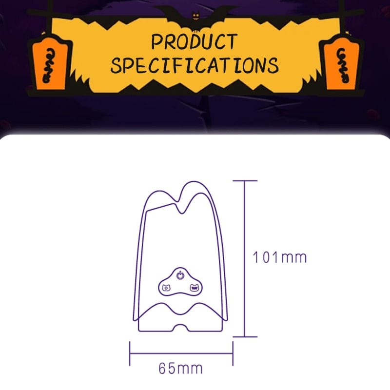 Ghost shaped dual motor suction vibrator, photo 4