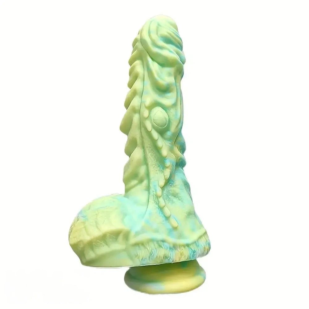 Mixed color dragon fantasy dildo, photo 1