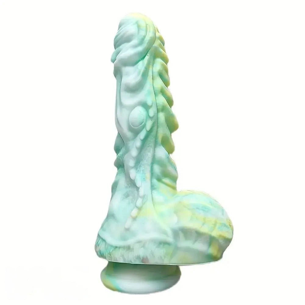 Mixed color dragon fantasy dildo, photo 2