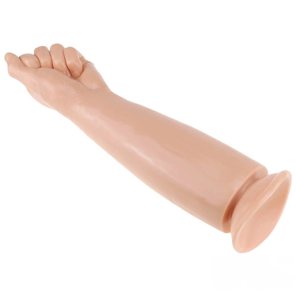 Fist and forearm shaped realistic dildo with suction cup base, photo 7