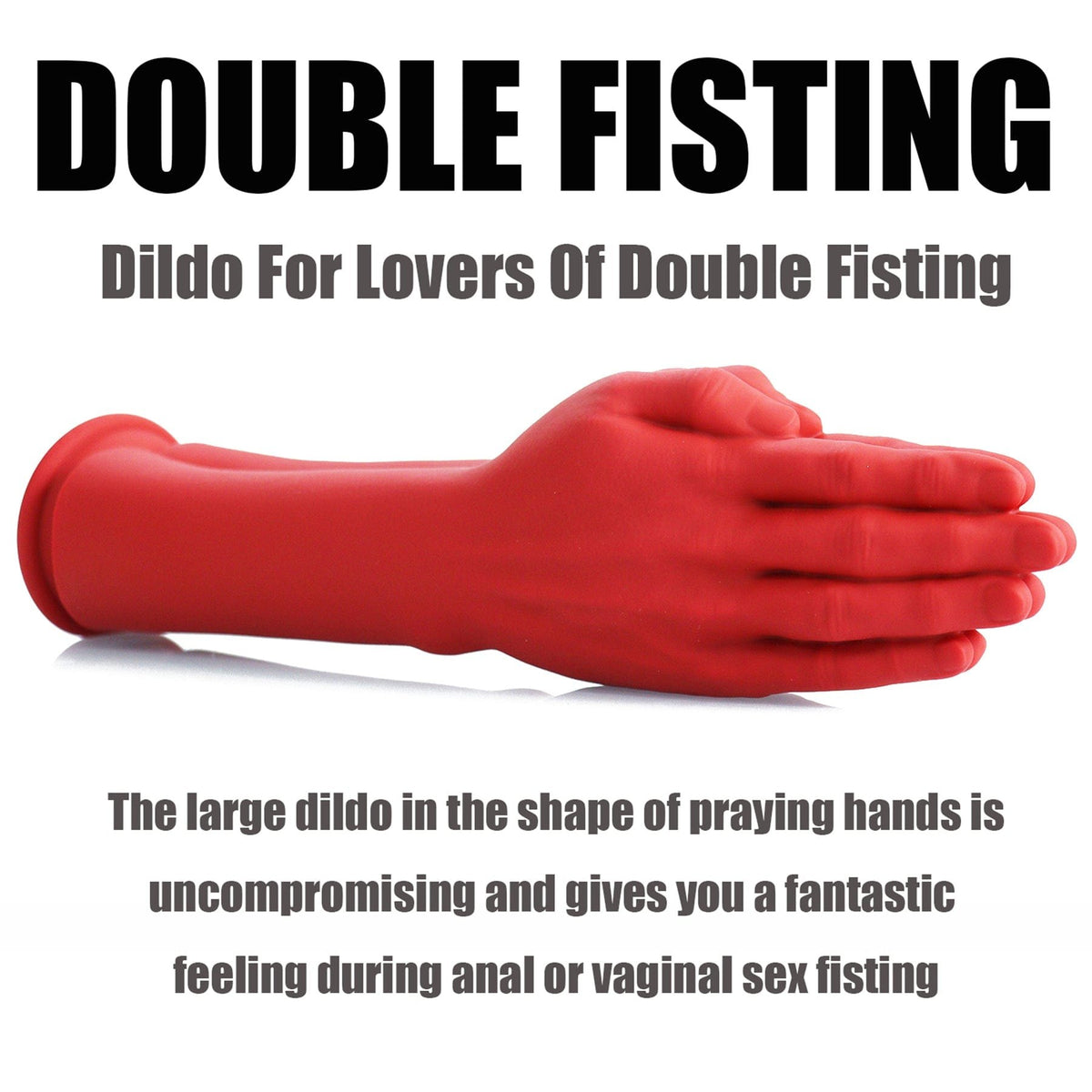 Giant hand-shaped silicone fisting dildo with suction cup base, photo 3
