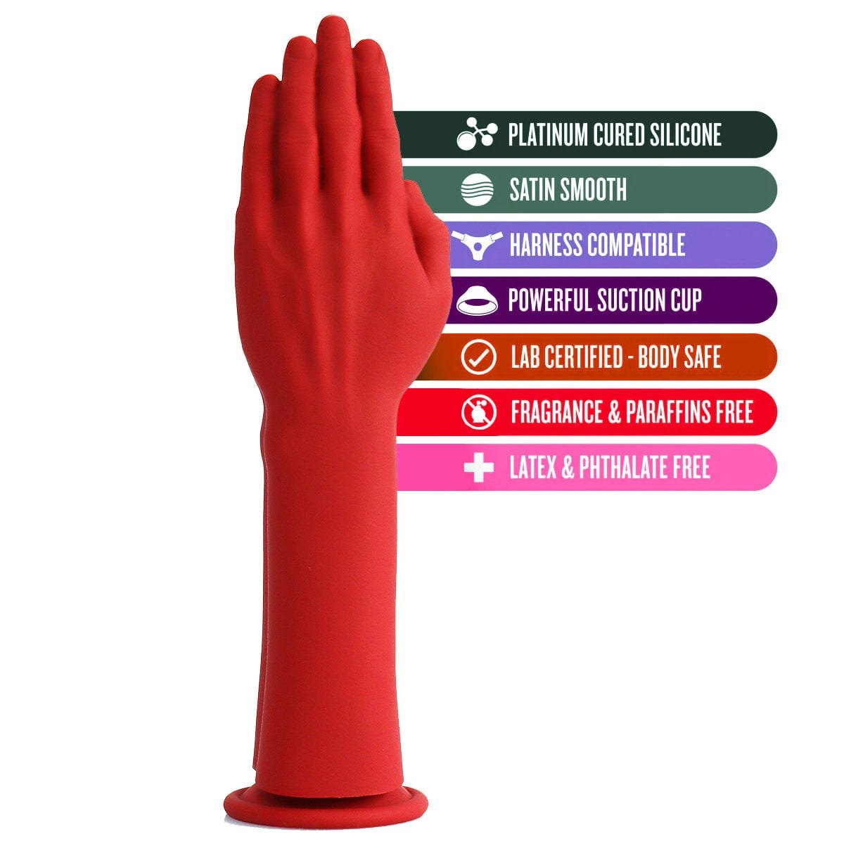Giant hand-shaped silicone fisting dildo with suction cup base, photo 6