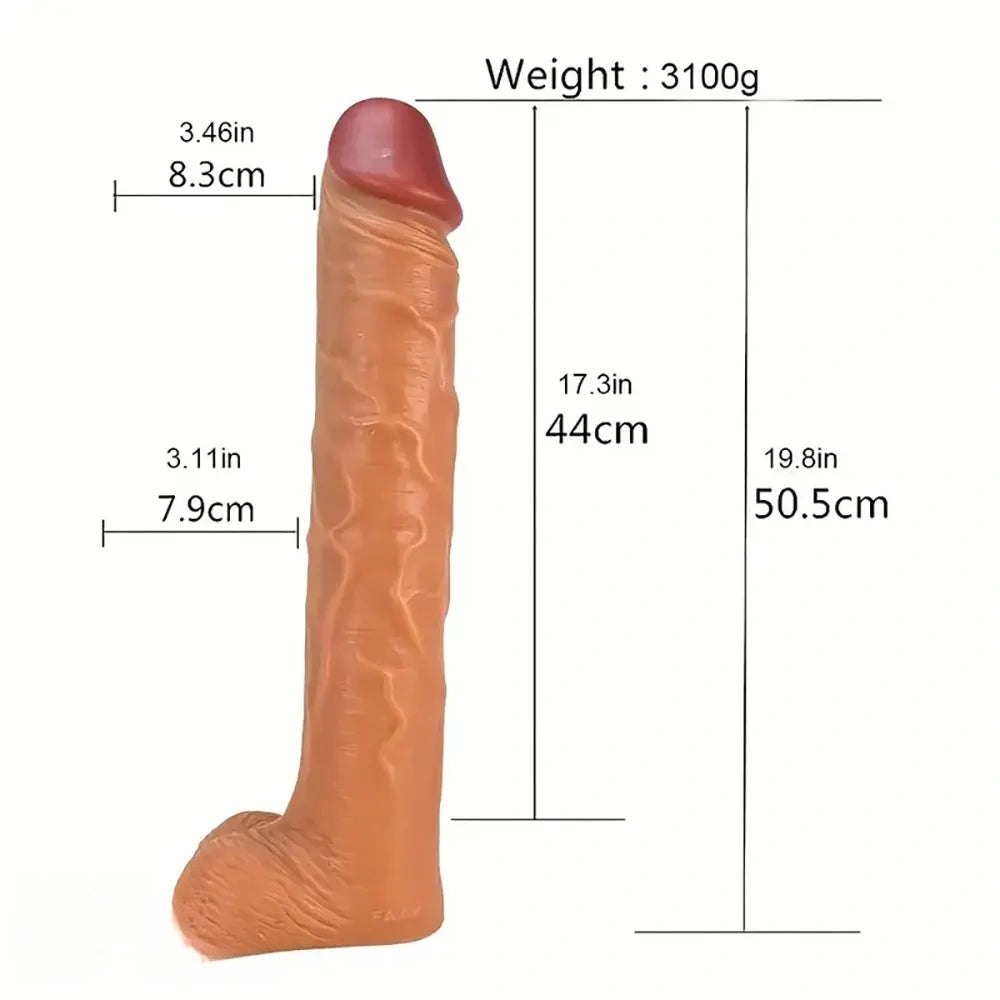 Giant veined realistic pvc dildo, photo 9
