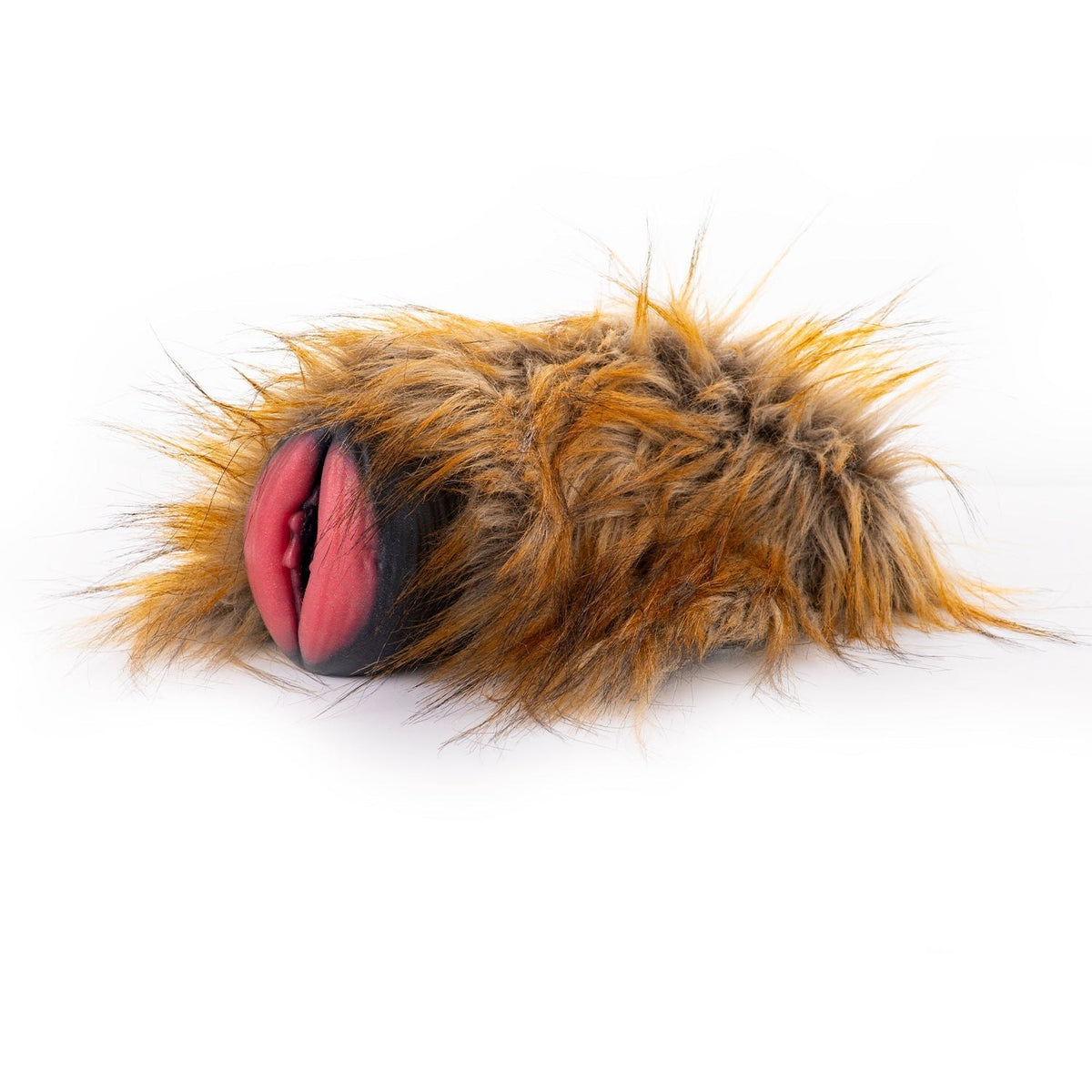 Ginger and black furry masturbator with pink mouth entry, photo 1