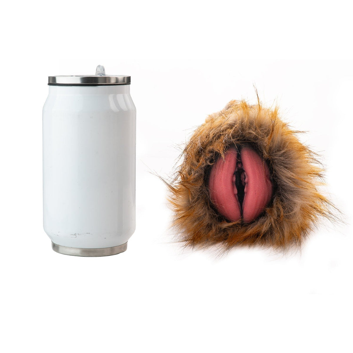 Ginger and black furry masturbator with pink mouth entry, photo 6