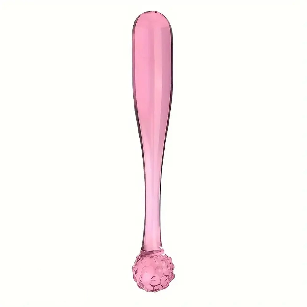 Pink textured glass dildo set, photo 3