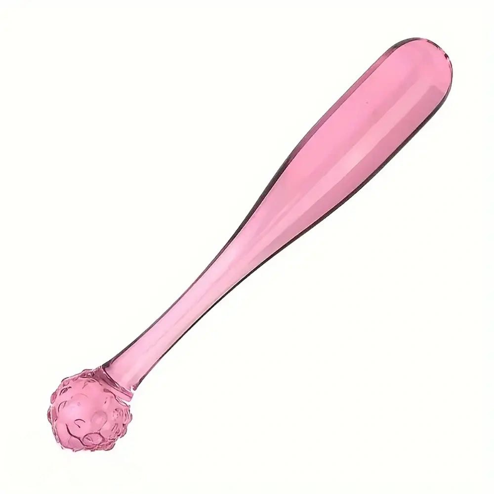 Pink textured glass dildo set, photo 5