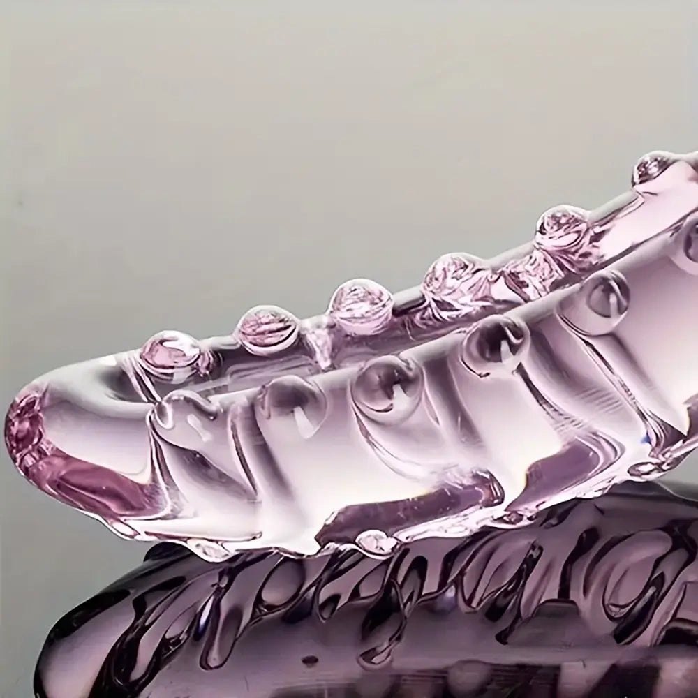 Pink glass tentacle dildo, photo 2