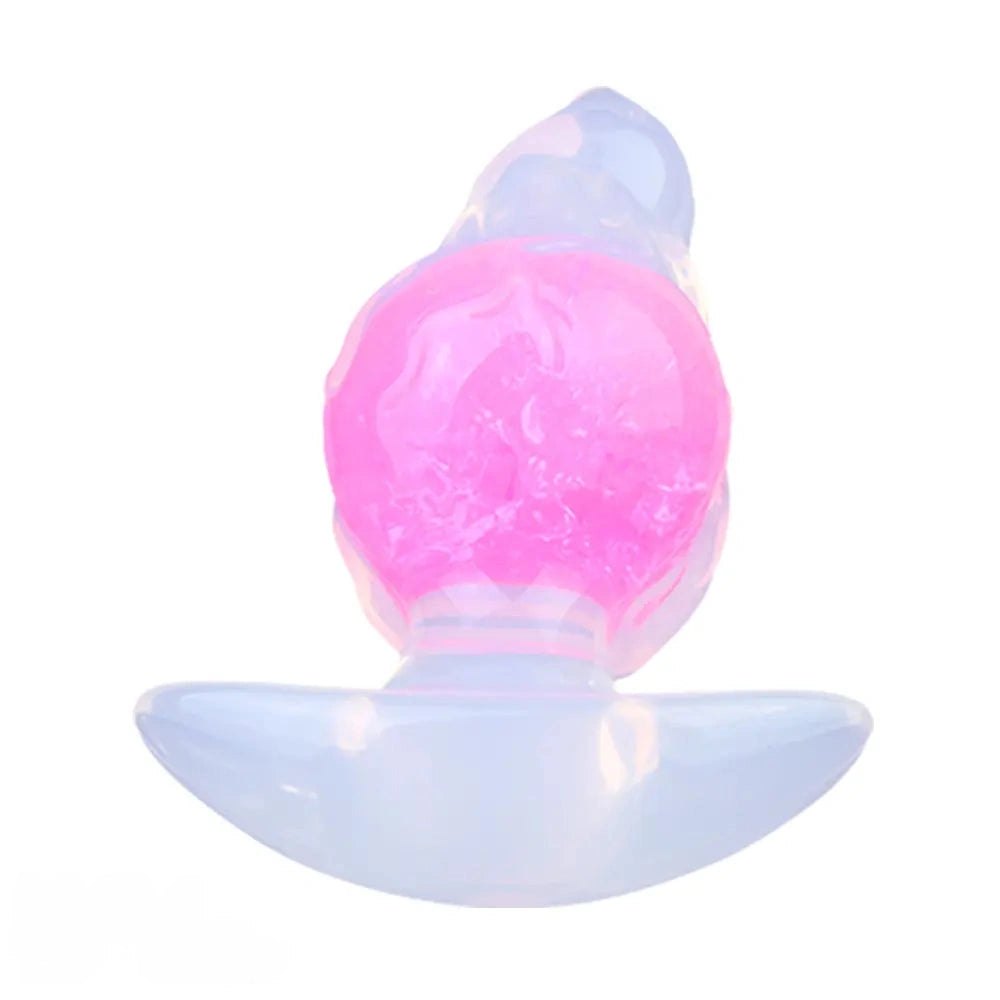 Glitter ball silicone anal plug, photo 11