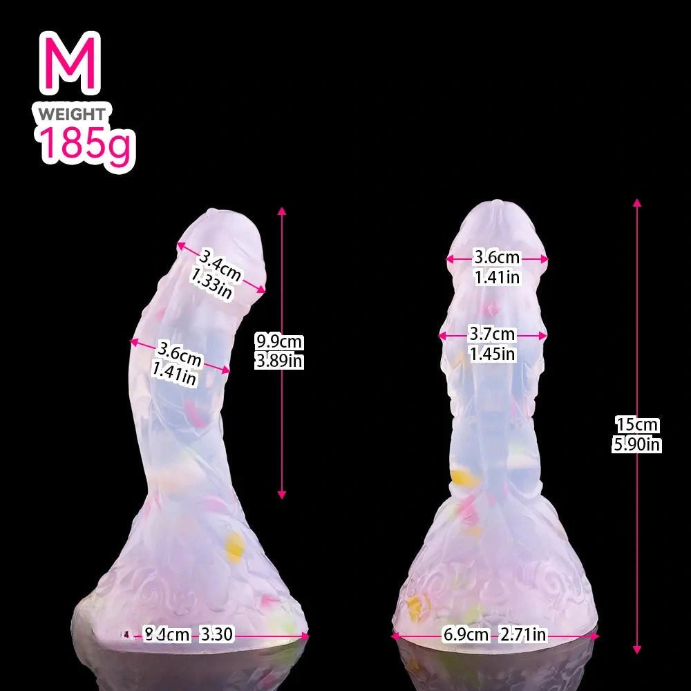 Pearlescent glitter fantasy dildo, photo 13