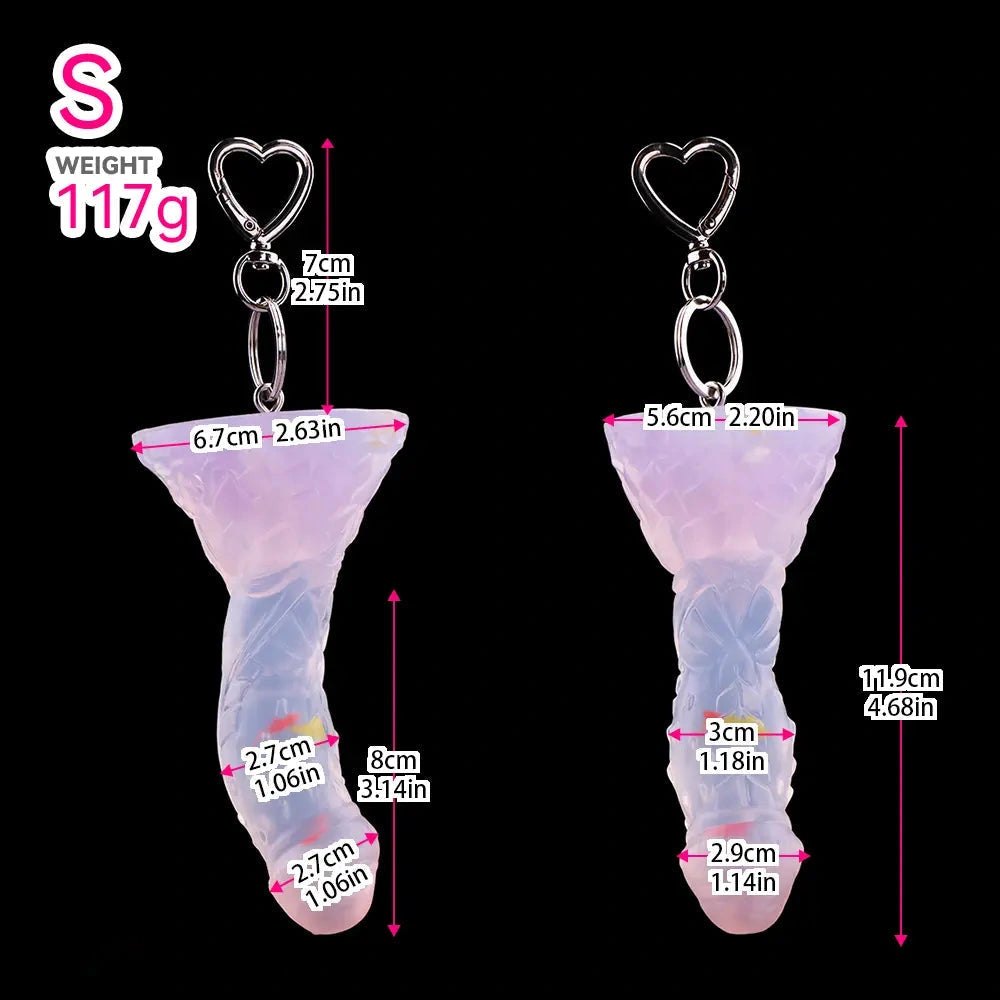 Pearlescent glitter fantasy dildo, photo 15